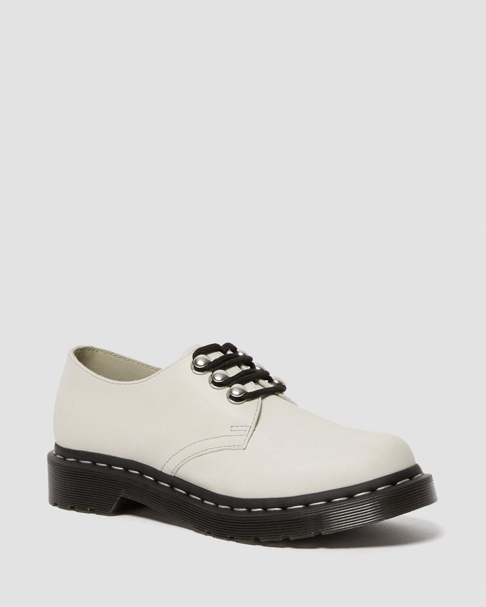 Dr Martens 1461 Hardware Kožené Oxford Topánky Damske ( Biele ) SK 840-KVTWRF